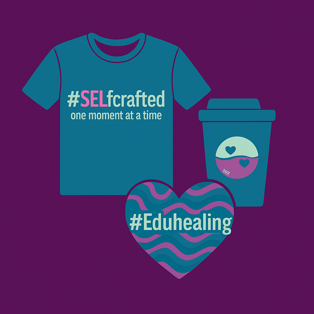 an icon for apparel and tumblers with a heart symbol