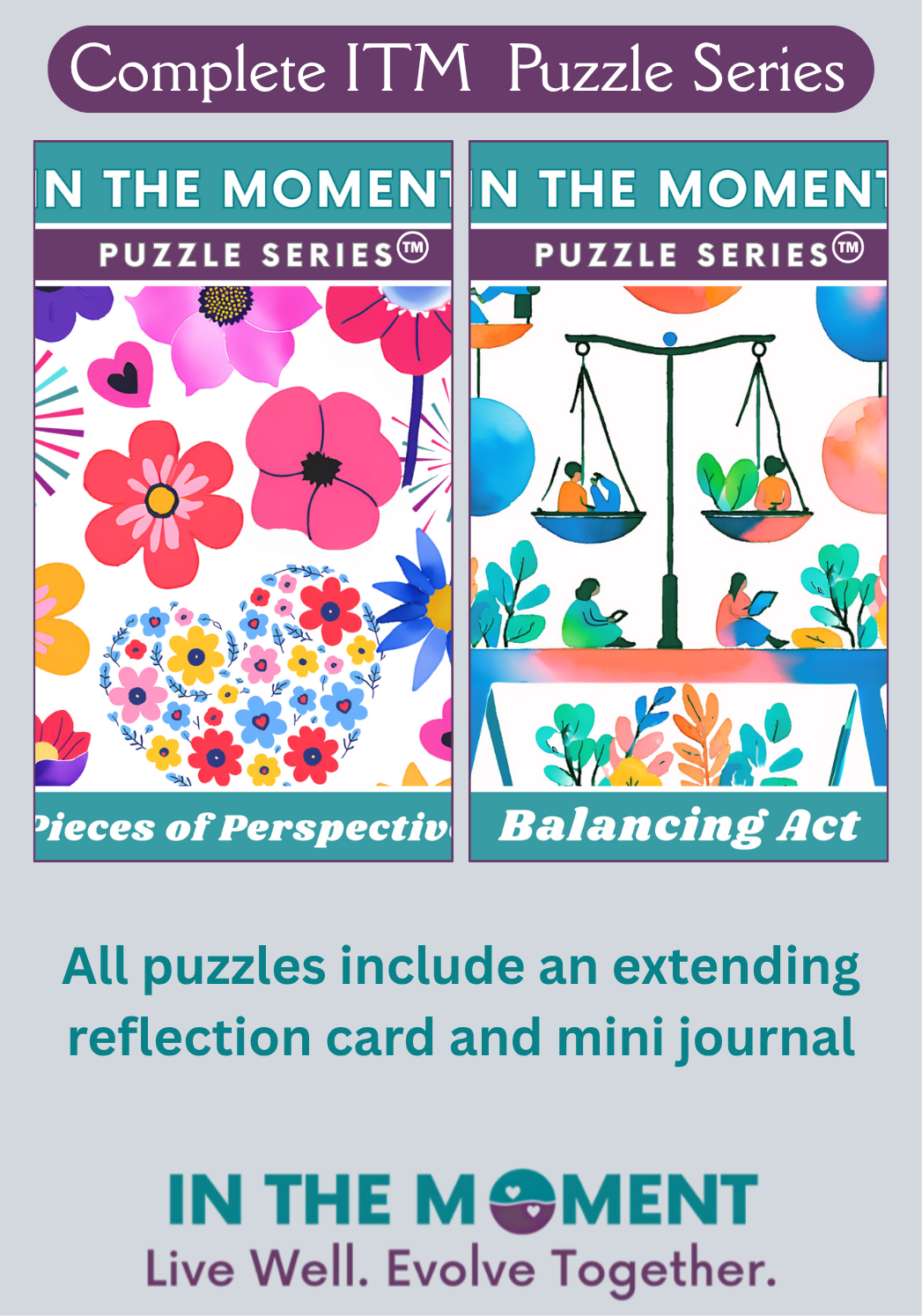 Complete In the Moment Puzzle Series – 20 Puzzles